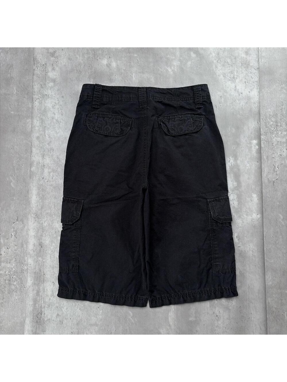 Y2K Black Epic Threads Grunge Baggy Cargo Skater Shorts
